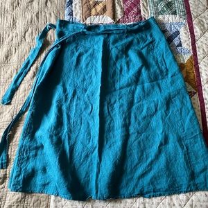 Len.OK linen wrap skirt
